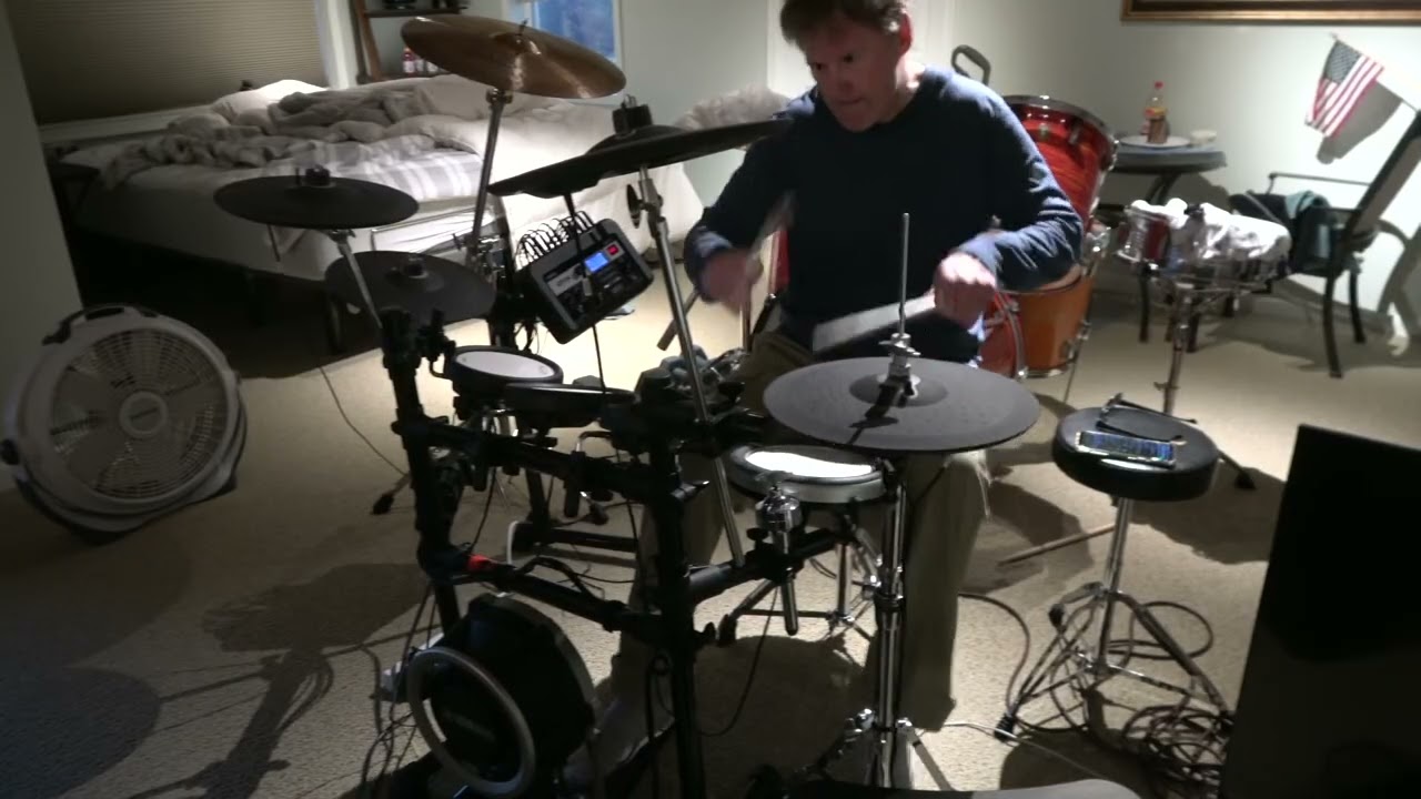Drum practice today; great songs ...