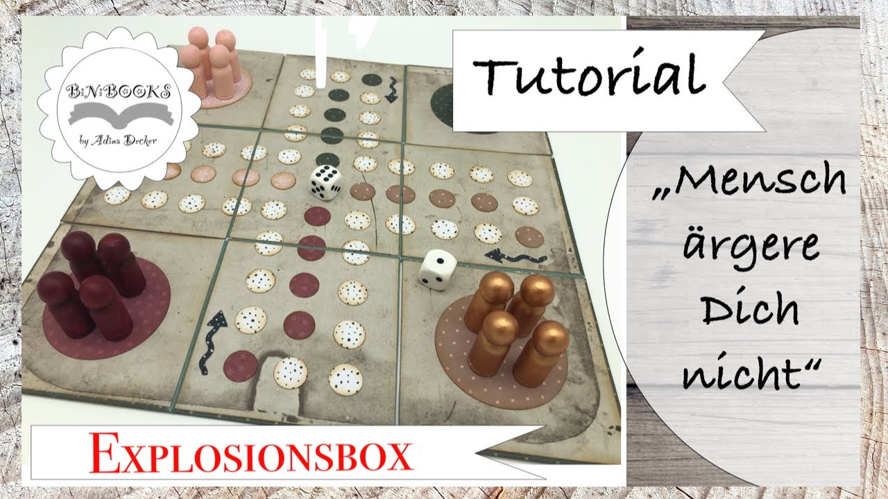 DIY * Mensch ärgere Dich nicht * Explosionsbox * Don't get angry * Explosion Box * Tutorial