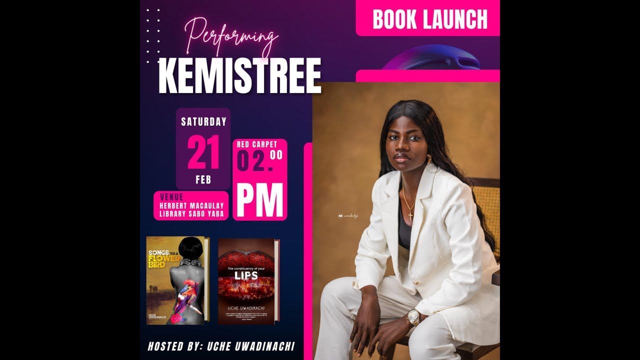 LIVE Book Launch with Uche Uwadinachi | The Consistency of Your Lips & Songs to a Flower Bird