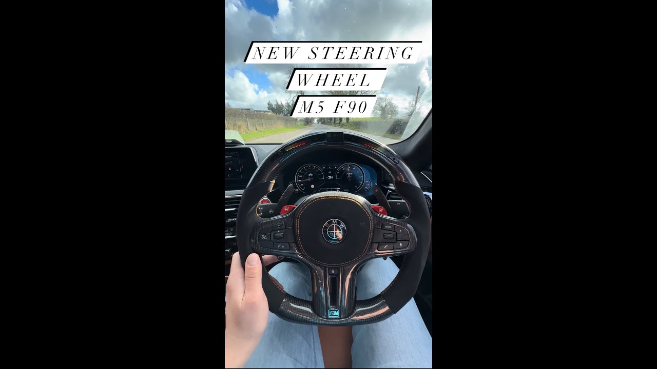Installing a custom steering wheel for the M5 F90