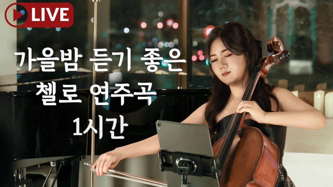 [Playlist] 쏭첼의 가을 단독공연 (첼로 연주)🍂 | 1 Hour of Healing Cello Music
