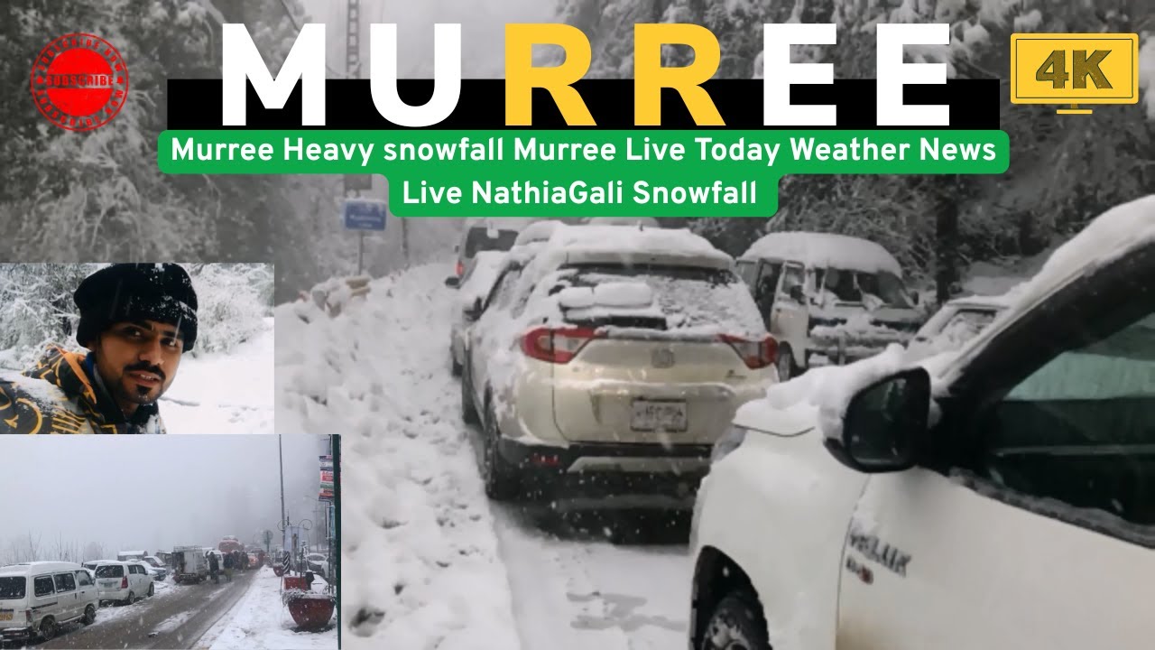 #Murree Heavy snowfall Murree Live Today Weather News Live NathiaGali Snowfall 2026 #4k #snowfall