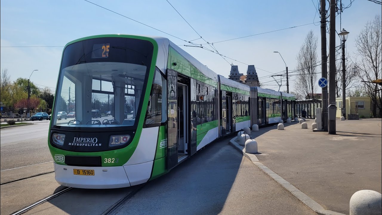 Călătorie cu tramvaiul Astra Imperio Metropolitan #3823 pe linia 25