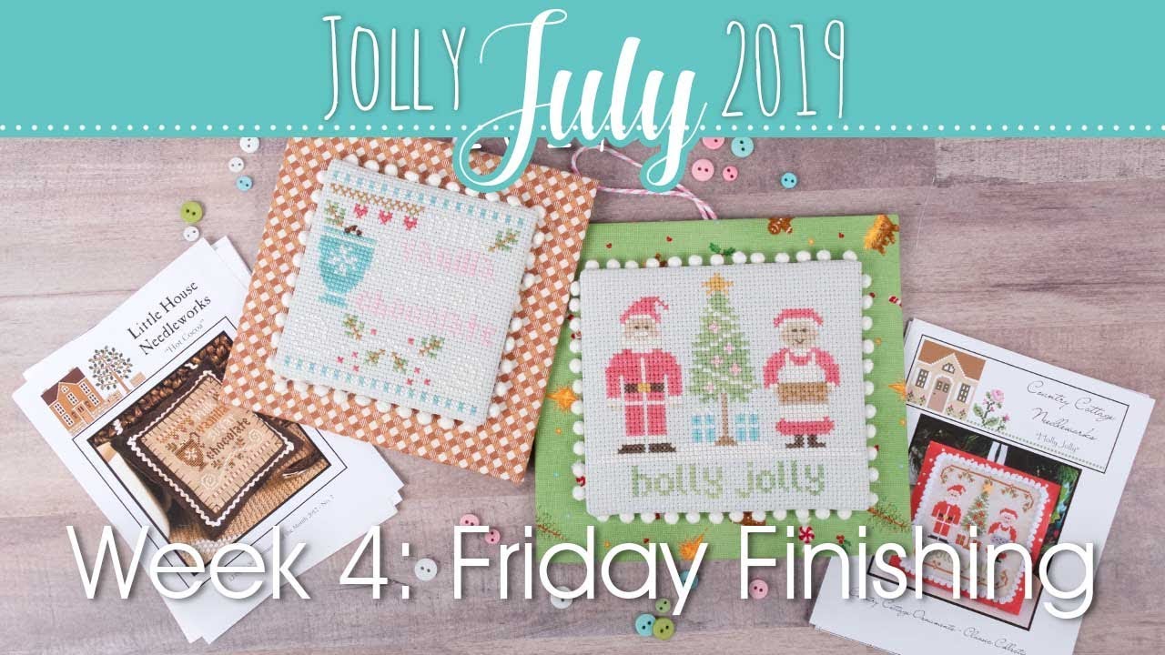 Jolly July Cross Stitch Ornament Extravaganza Week Four - Finishing | Fat Quarter Shop