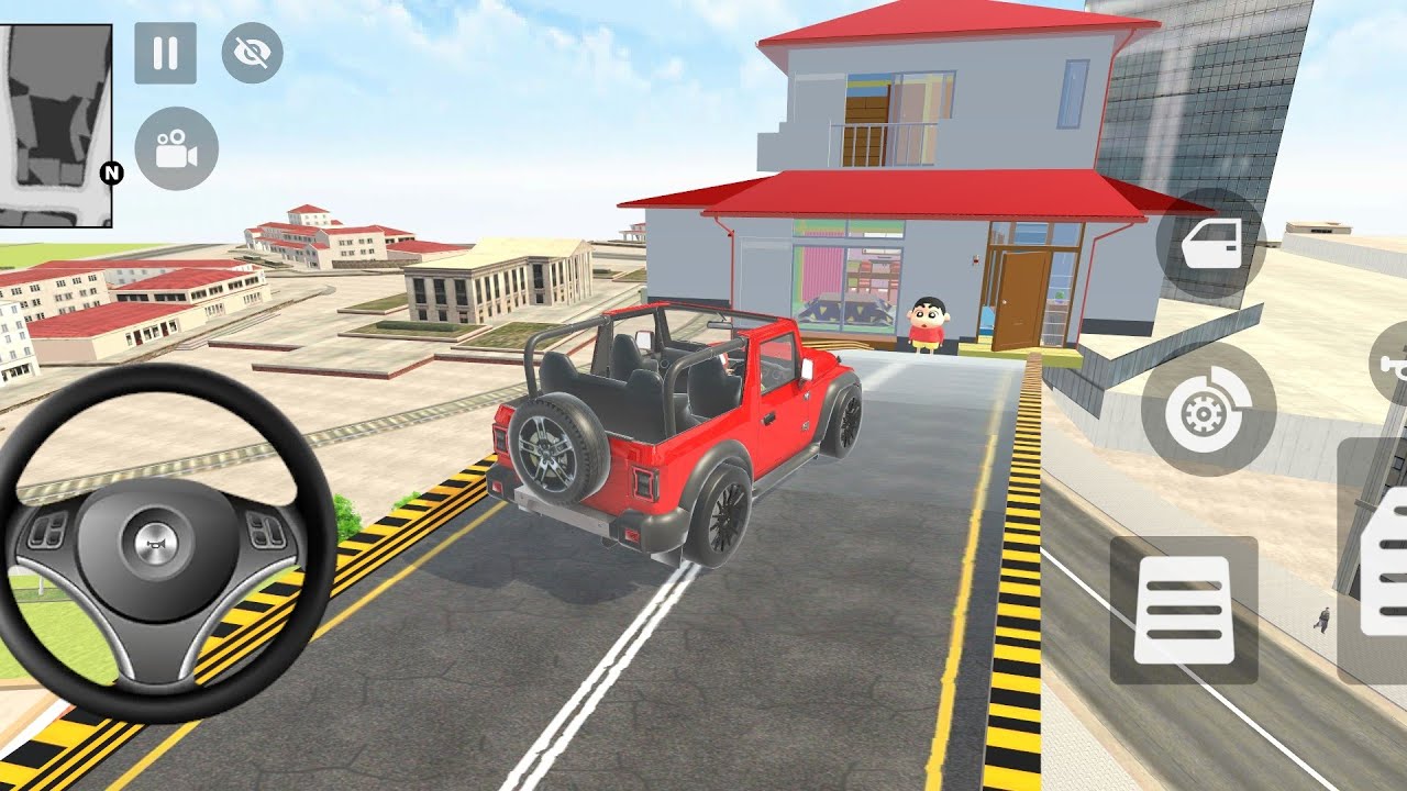 Shin-chan invites Franklin to his house indian theft auto simulator 🏠💥