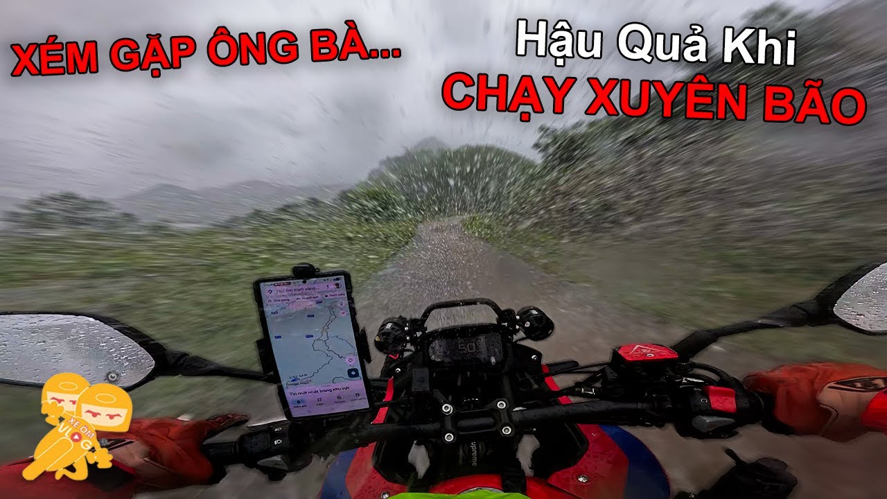 Phượt Đông Bắc #5 - Hậu Quả Khi Chạy Xuyên Bão Số 11 Đến Đỉnh Mẫu Sơn và cái kết - Xe Ôm Vlog