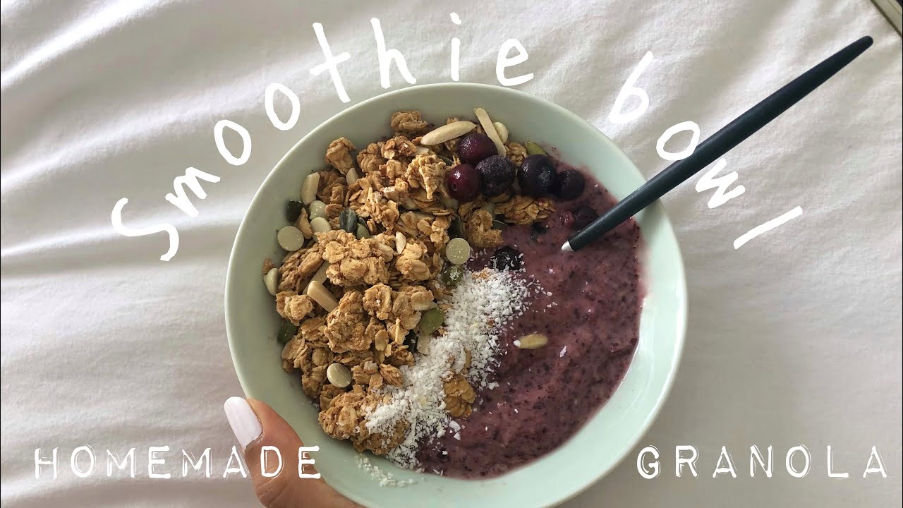 Nut Butter Granola جرانولا منزلية 。 كيف أسوي سموذي صحي و لذيذ