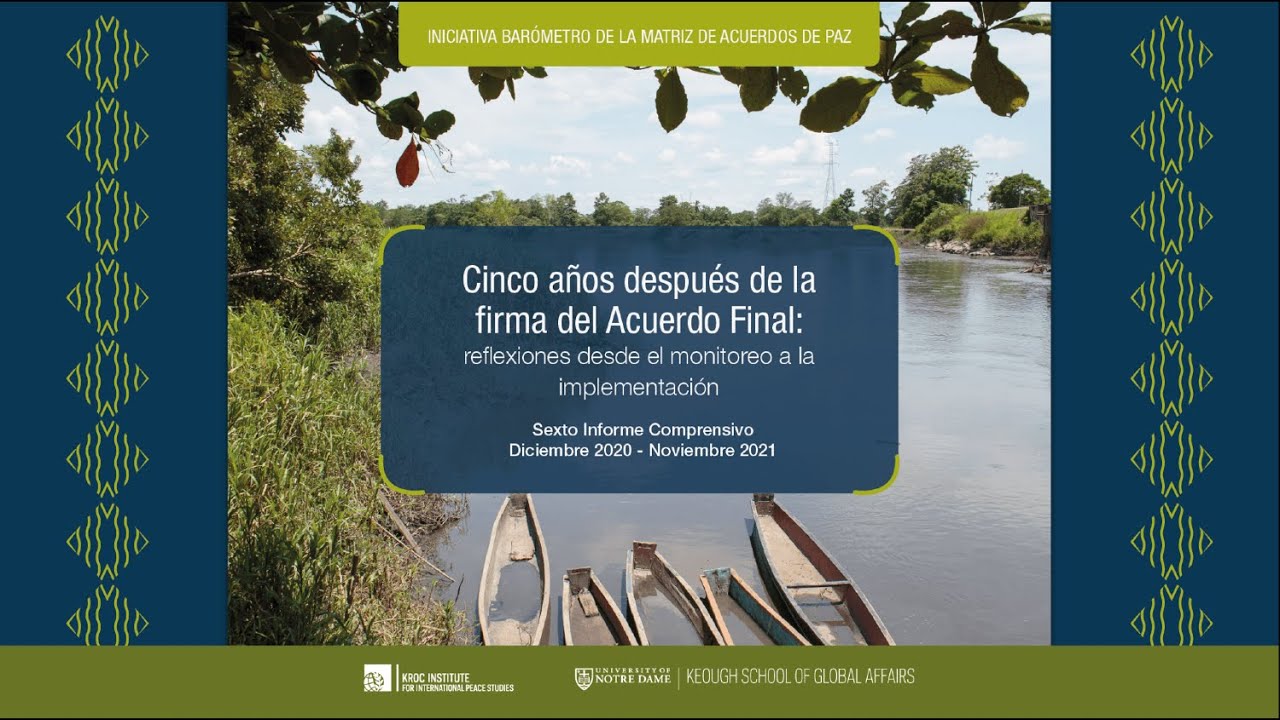 Mensajes claves del sexto informe sobre la implementaci&oacute;n del Acuerdo Final en Colombia