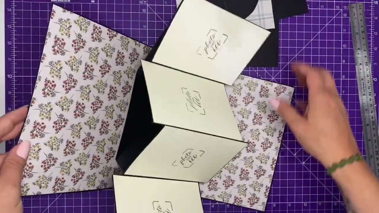 Tutoriel #2  Twist décalé Album Hello Autumn #scrapbooking #scrap #popup #tutoriel #tutorial #ideas