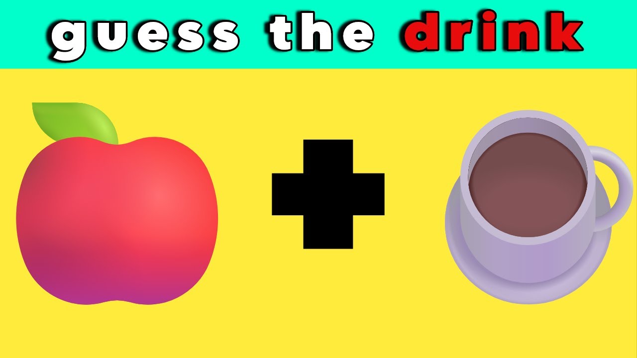 Guess the Drink by Emoji Challenge 🧋 | Hard Level | Can You Solve It?