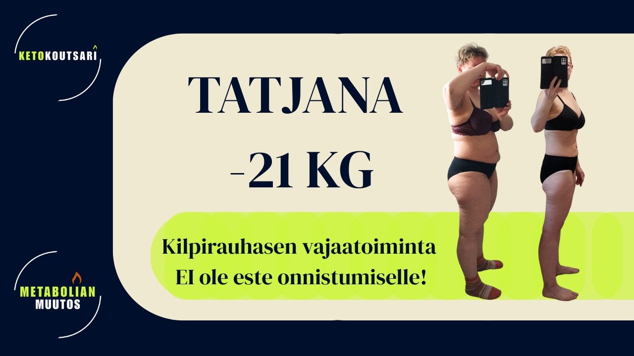 Kilpirauhasen vajaatoiminta: onnistuuko painonpudotus ketolla?