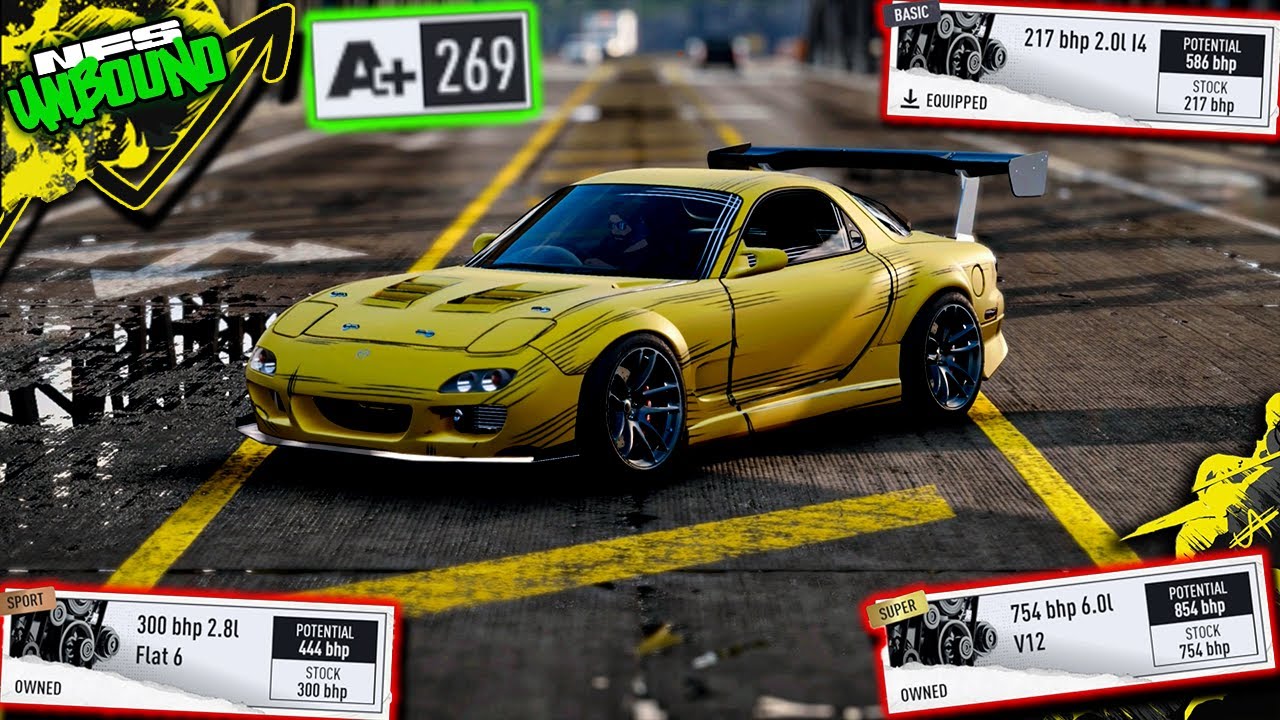 Best Engine Swap for A+ Tier | Mazda RX-7 Spirit R | Need For Speed Unbound
