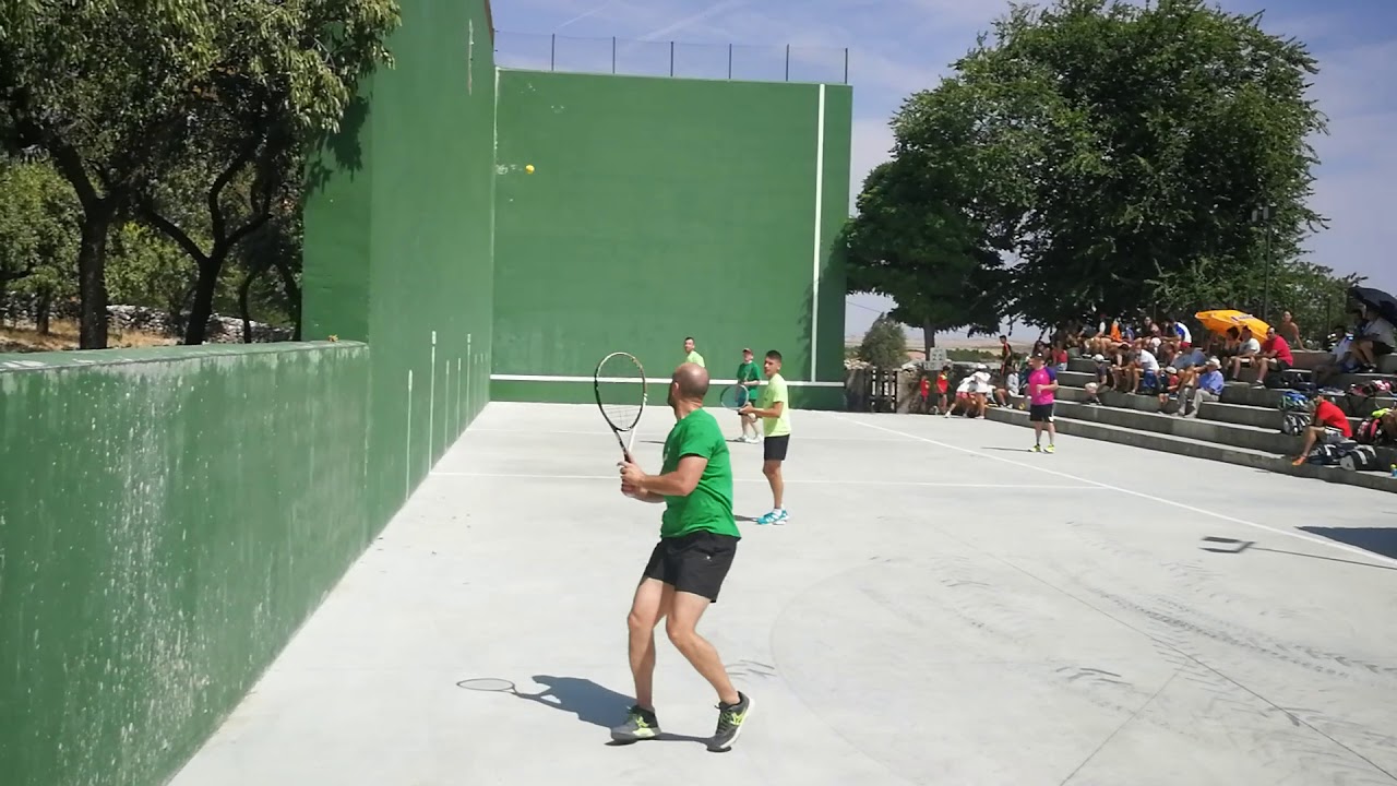 Frontenis open de Moradillo 1ª fase partido 7 ultimos tantos emocionantes