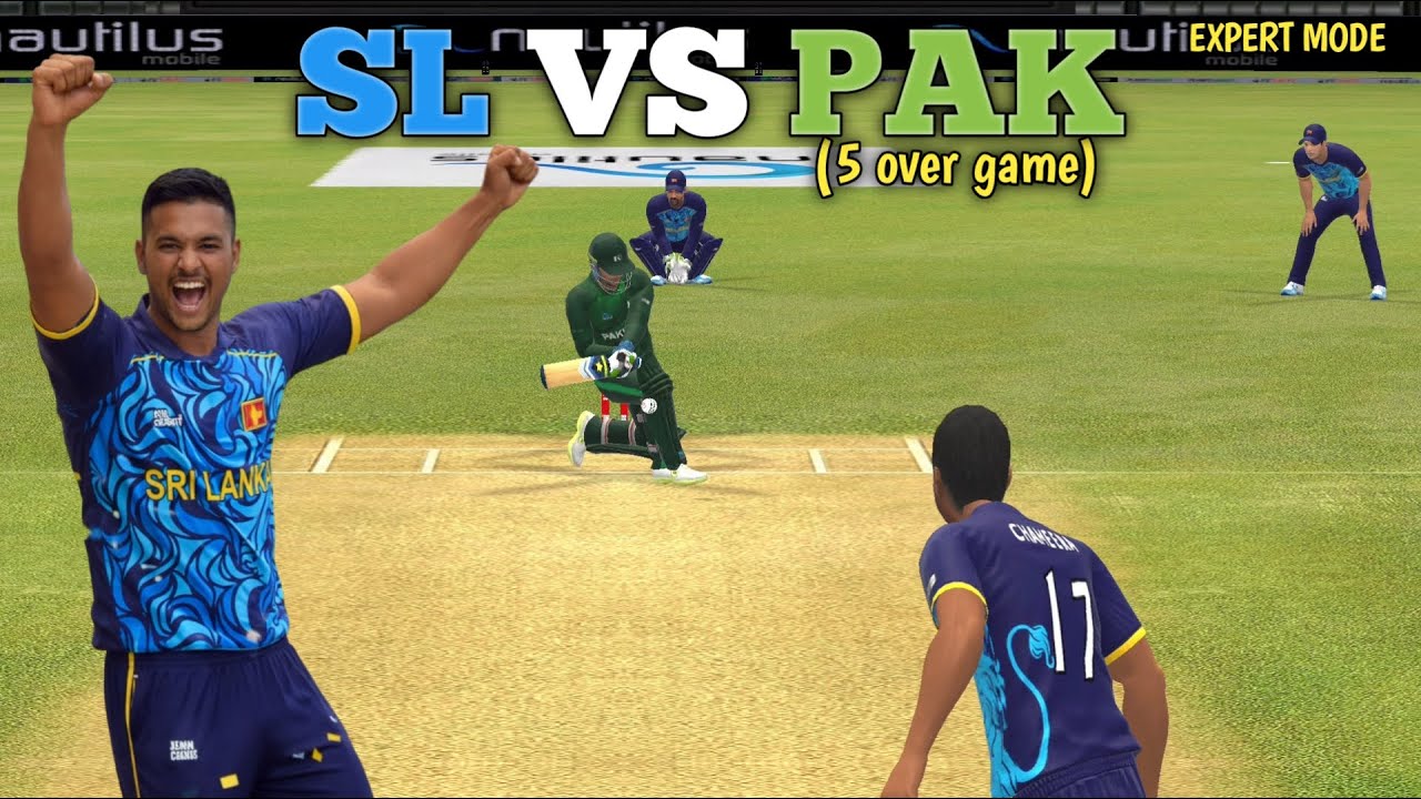 SL vs PAK 🔥 5 Over Thriller | Expert Mode Match 😱 | Real Cricket