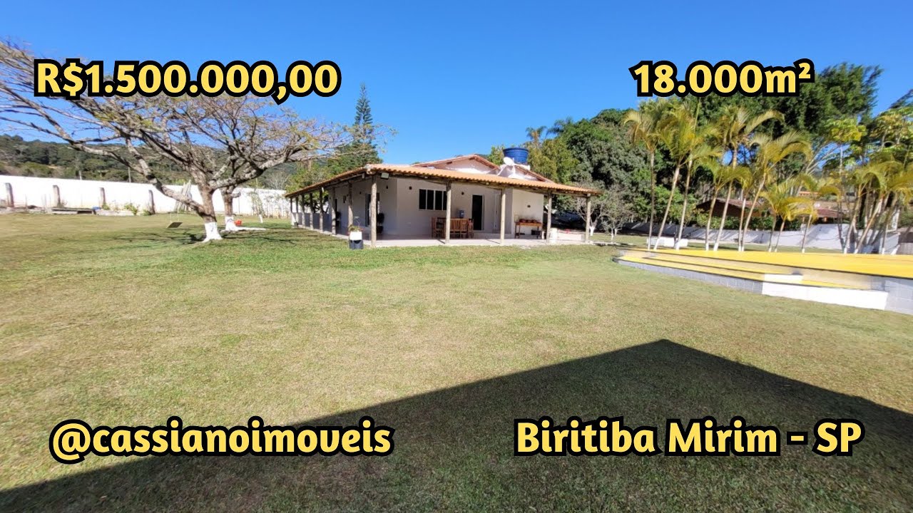 ((INDISPONIVEL)) 18.000M² totalmente plaino em Biritiba Mirim - R$ 1.500.000,00