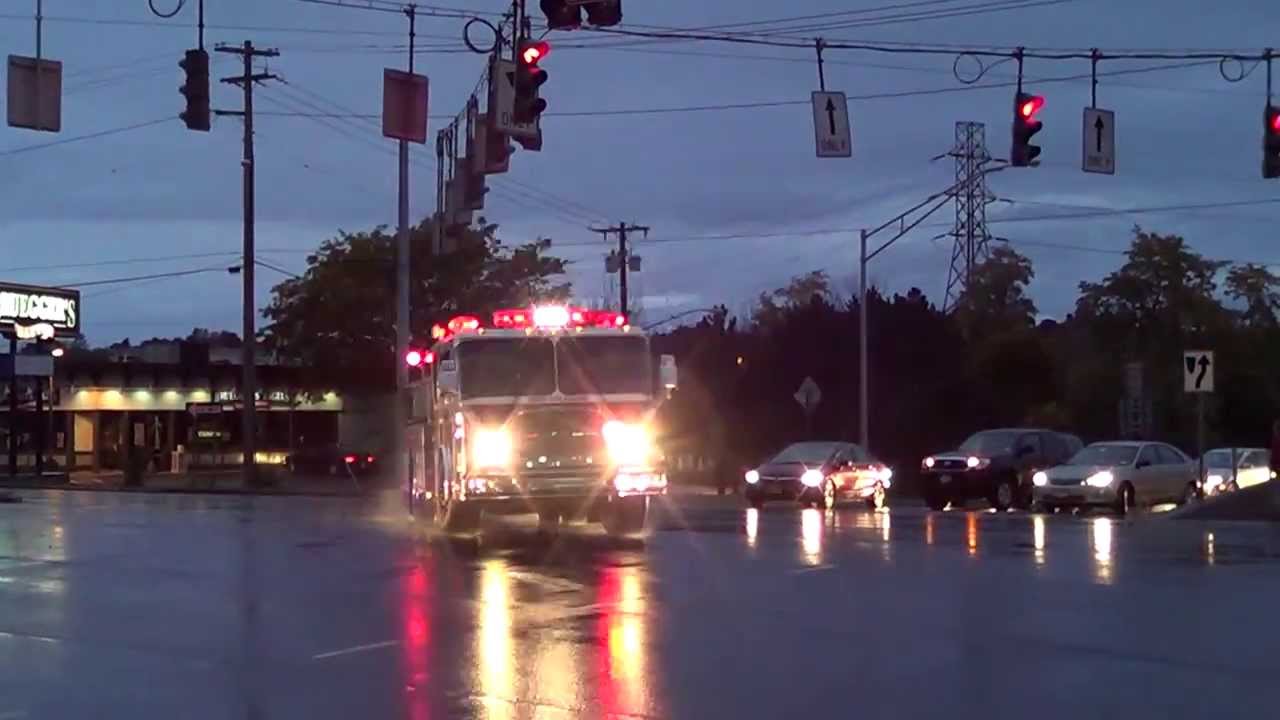 East Syracuse Car 1 & Engine 4 Clearing Intersection