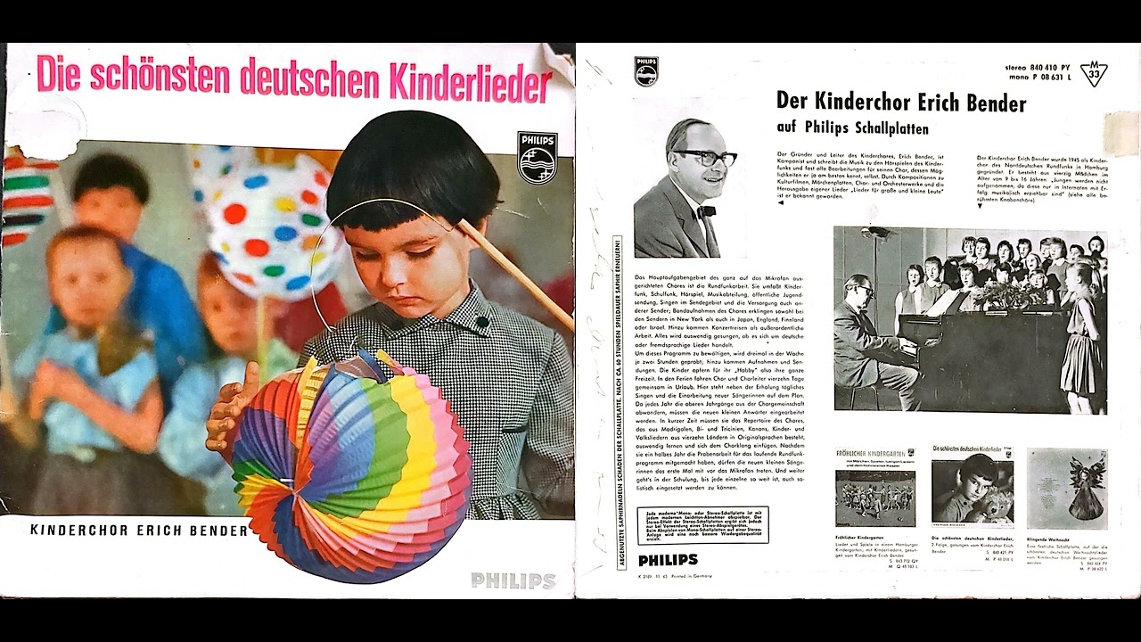 Die schönsten deutschen Kinderlieder - Kinderchor Erich Bender - Philips