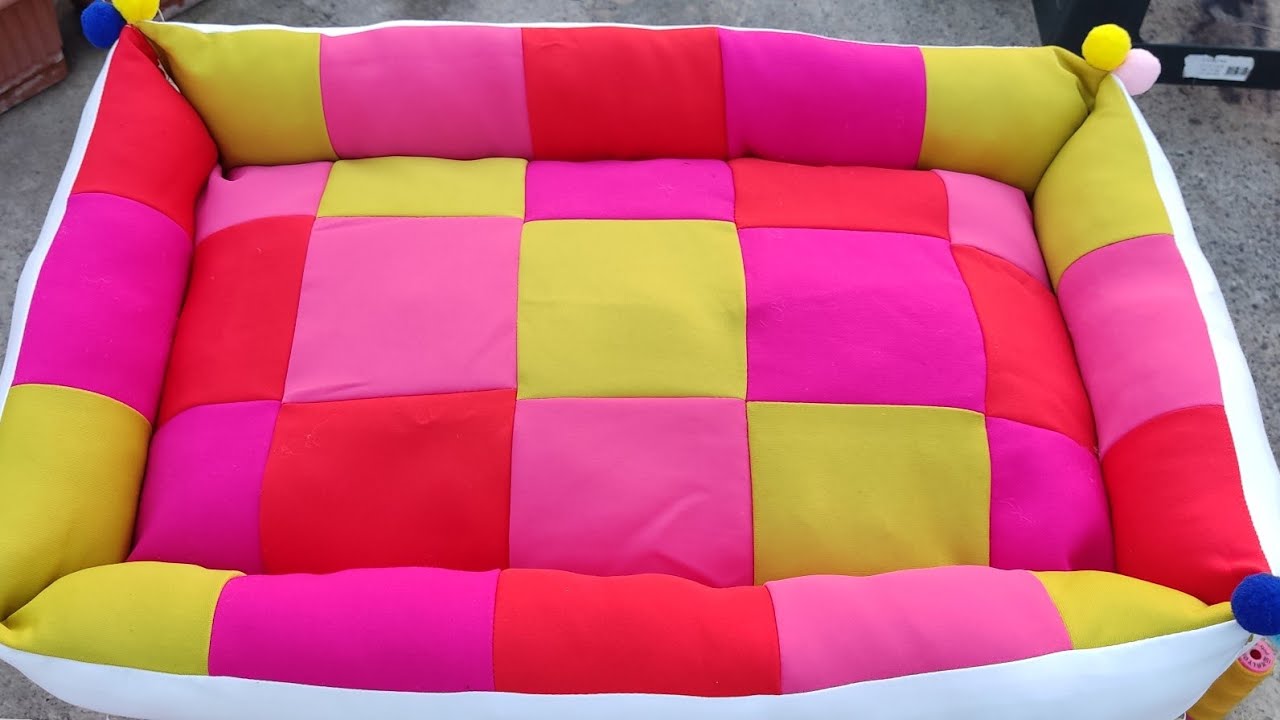 BU KADAR GÜZELİNİ GÖRMEDİM Geri Dönüşüm İşte Bu Kedi Yatağı Patchwork Örtü