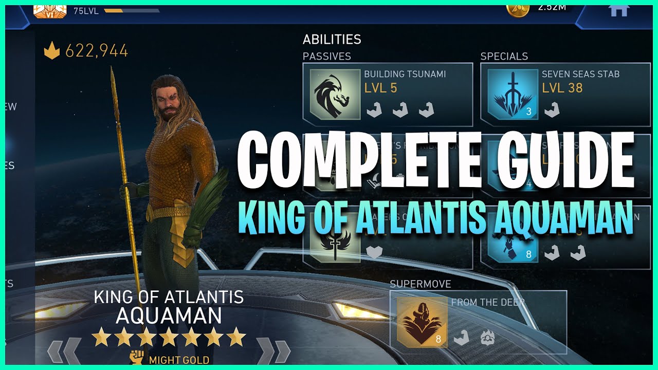 Injustice 2 Mobile | King Of Atlantis Aquaman | Complete Guide