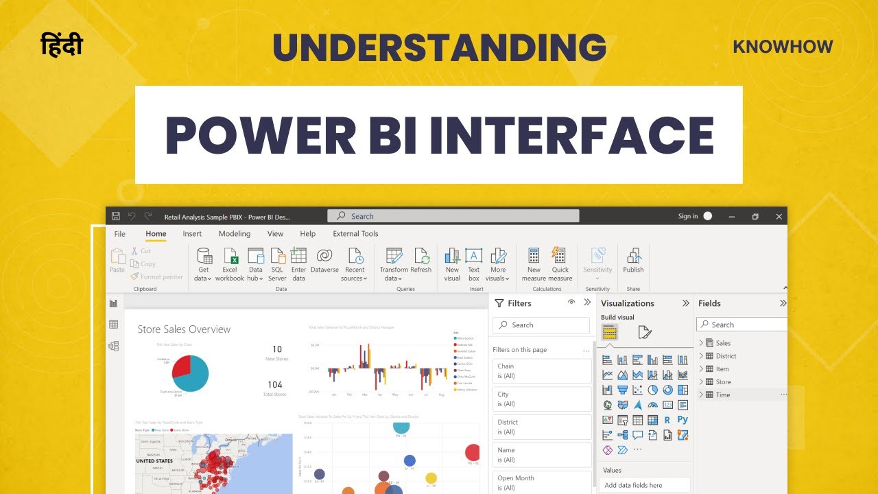 Beginner&rsquo;s Guide to Power BI: Import, Transform & Visualize Data Easily! Hindi