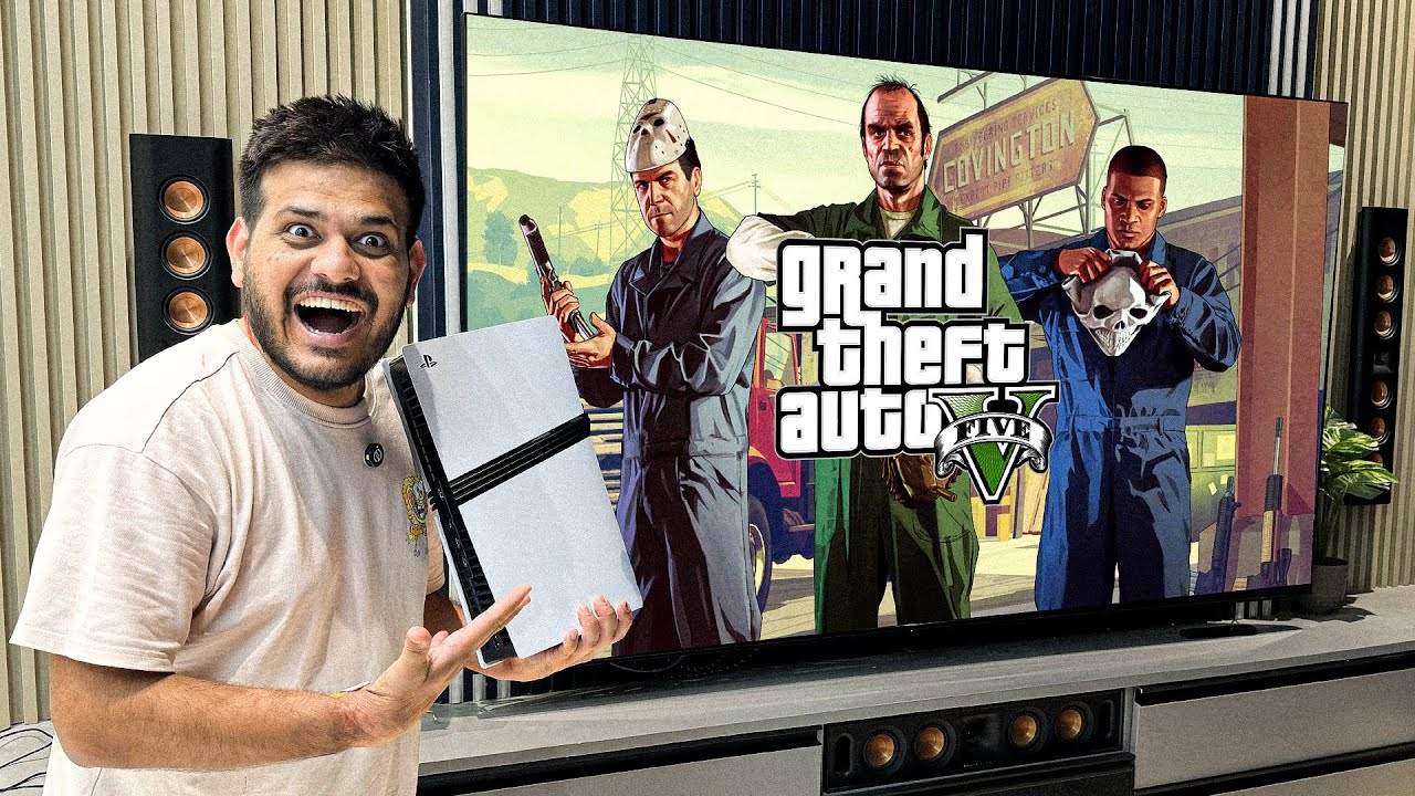 PS5 PRO Setup On 85 Inch TV With GTA 5 😍