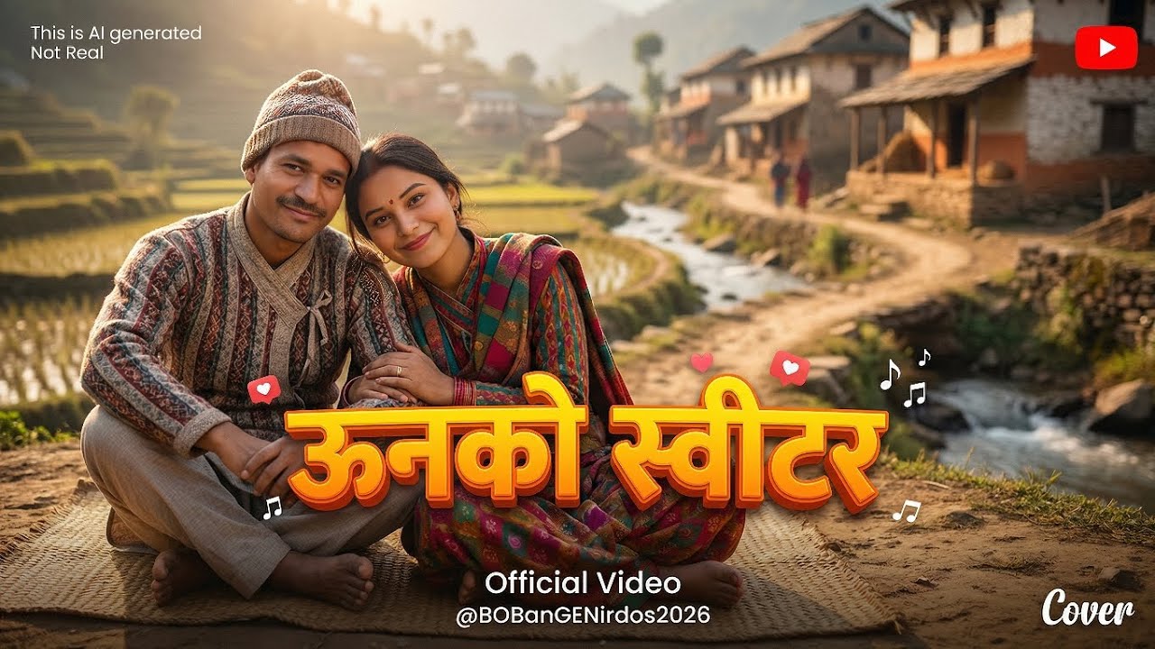 “ऊनको स्वीटर – Romantic Nepali Folk-Pop Dance Song 2026 | Official Cover Video @BOBanGENirdos2026”