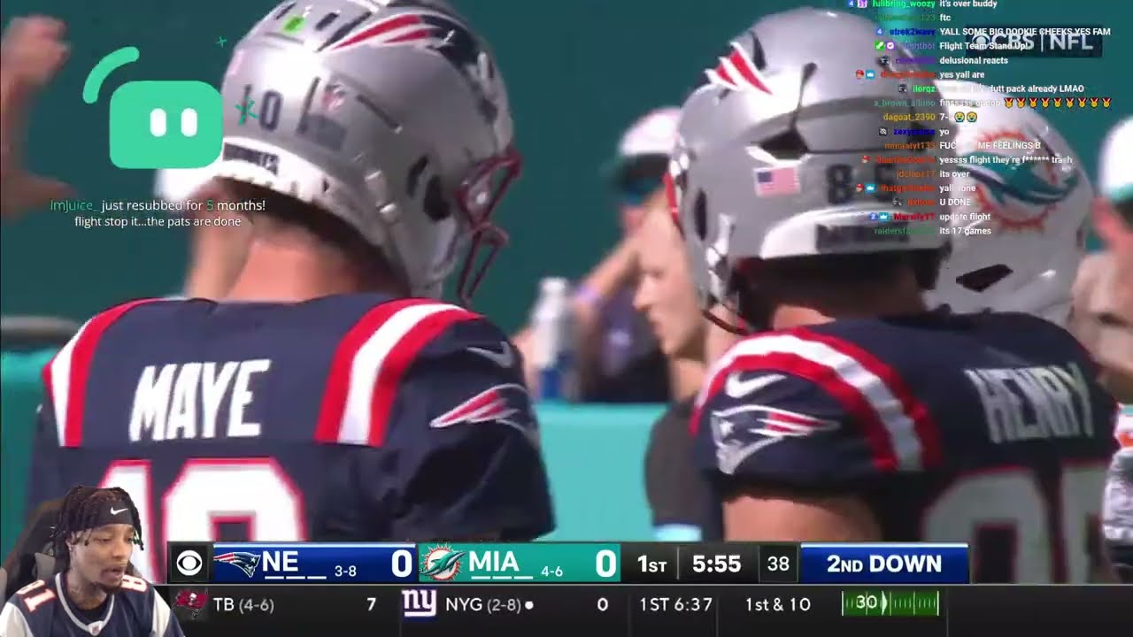 FlightReacts New England Patriots vs. Miami Dolphins Game Highlights | NFL 2024 Season Week 12!