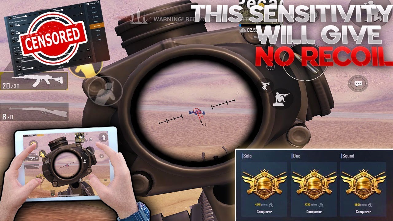 This Sensitivity Settings Will Give You No Recoil | PUBG Mobile