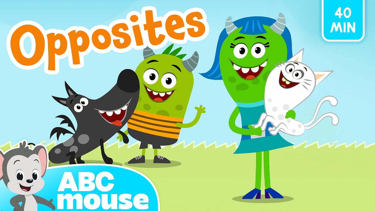 🎉 Monster Opposites & More Fun Educational Songs for Kids 🎵 | ABCmouse | 40-Minute Compilation