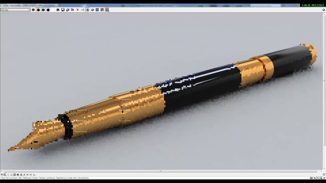3d max: Создание простой чернильной ручки в 3dmax без наворотов