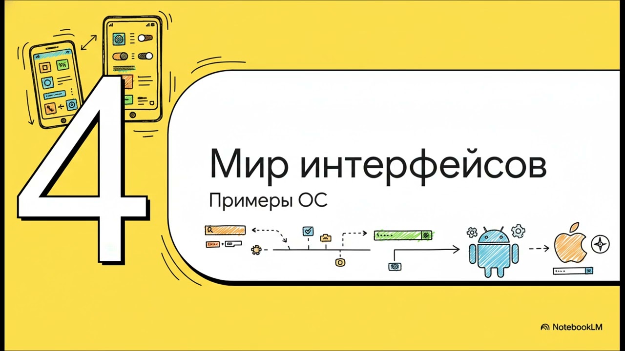 38. Графический интерфейс операционной системы для мобильных устройств