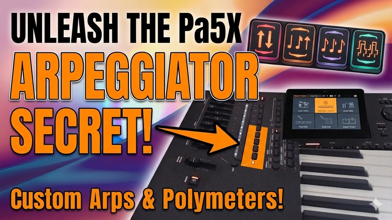 Korg Pa5x tutorial: how to create arpeggiators and rhythmic chord pads