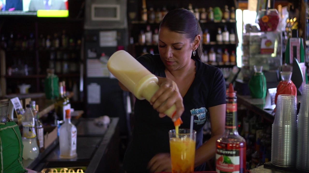 MEET THE MIXOLOGIST: Katrina demo's Newby's Orange Peel drink