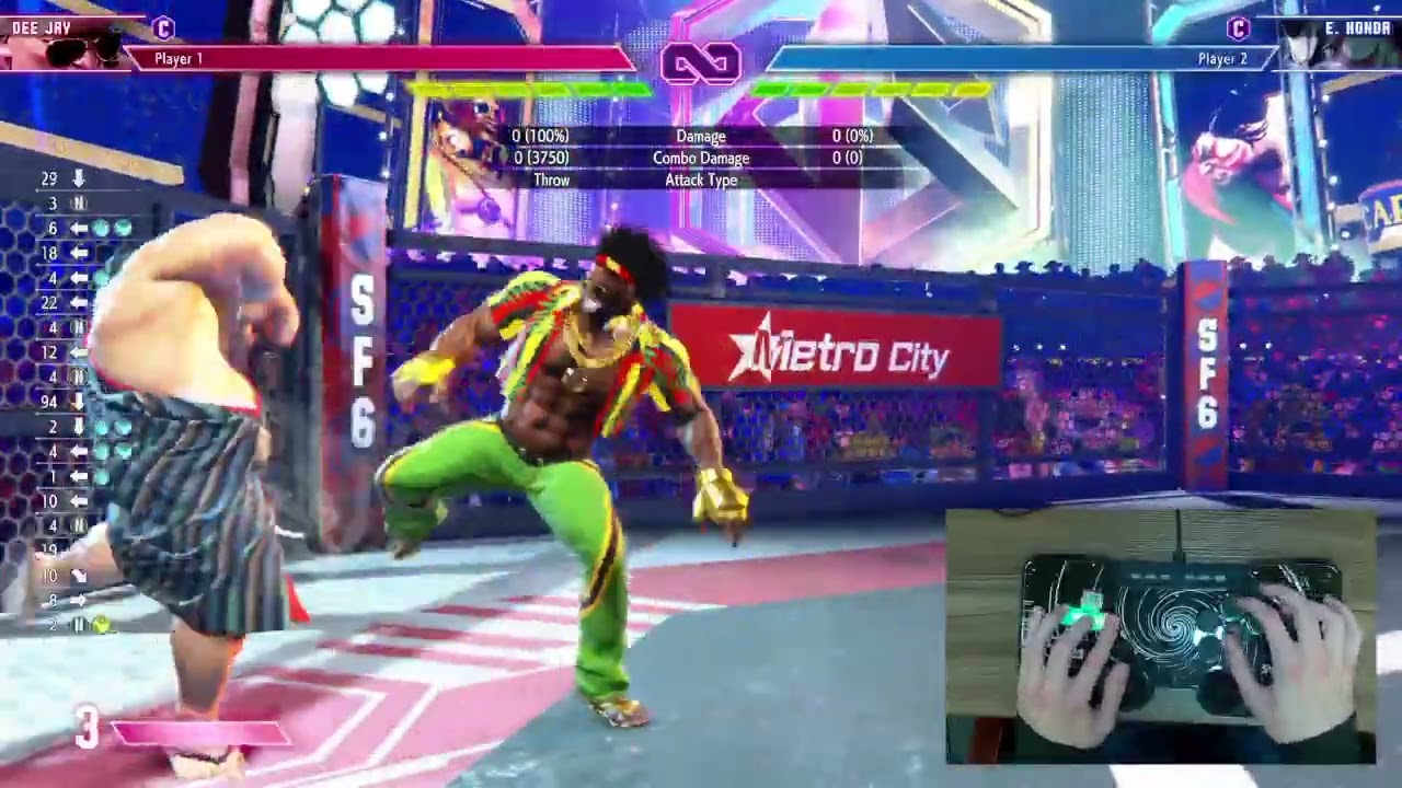 Playing Street Fighter 6 on the SWORL with Fatality!