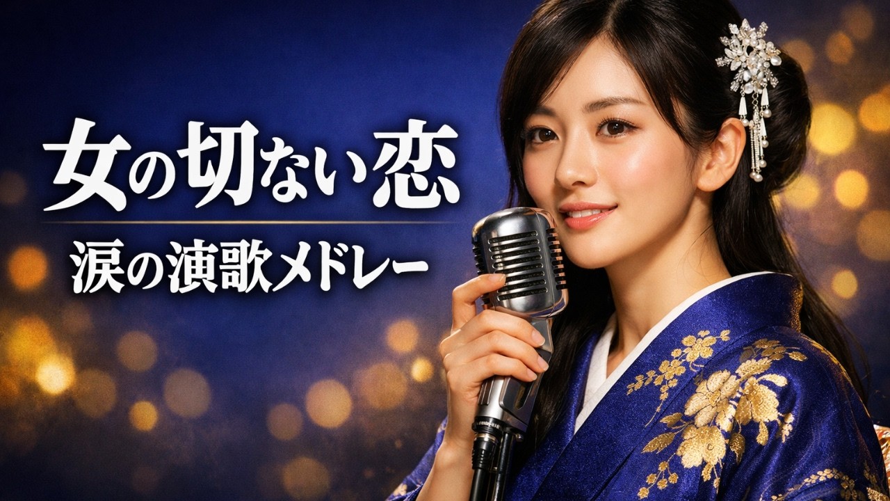 女の切ない恋｜涙の演歌メドレー｜忘れられない恋の歌