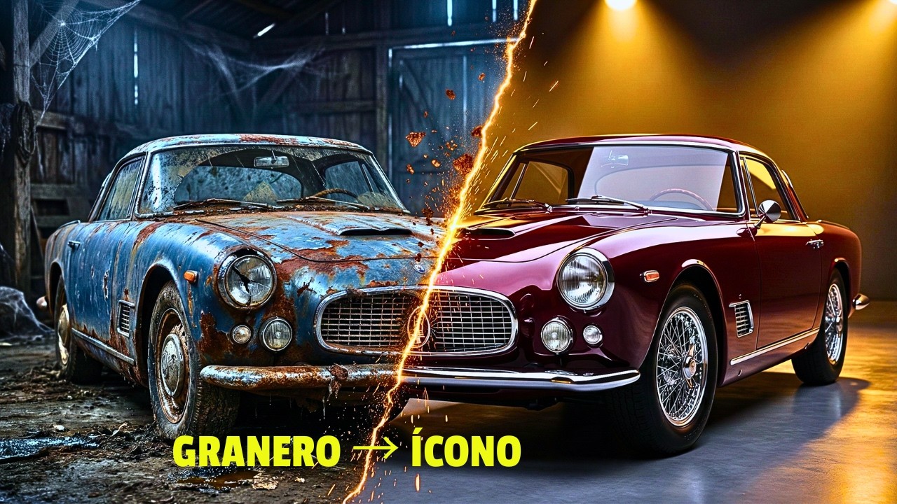 ASMR Restauración de Auto — Maserati 3500 GT 1960: restauración completa de óxido a clásico de