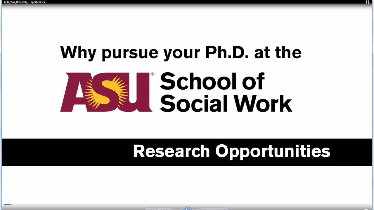 ASU School of Social Work Research Opportunities