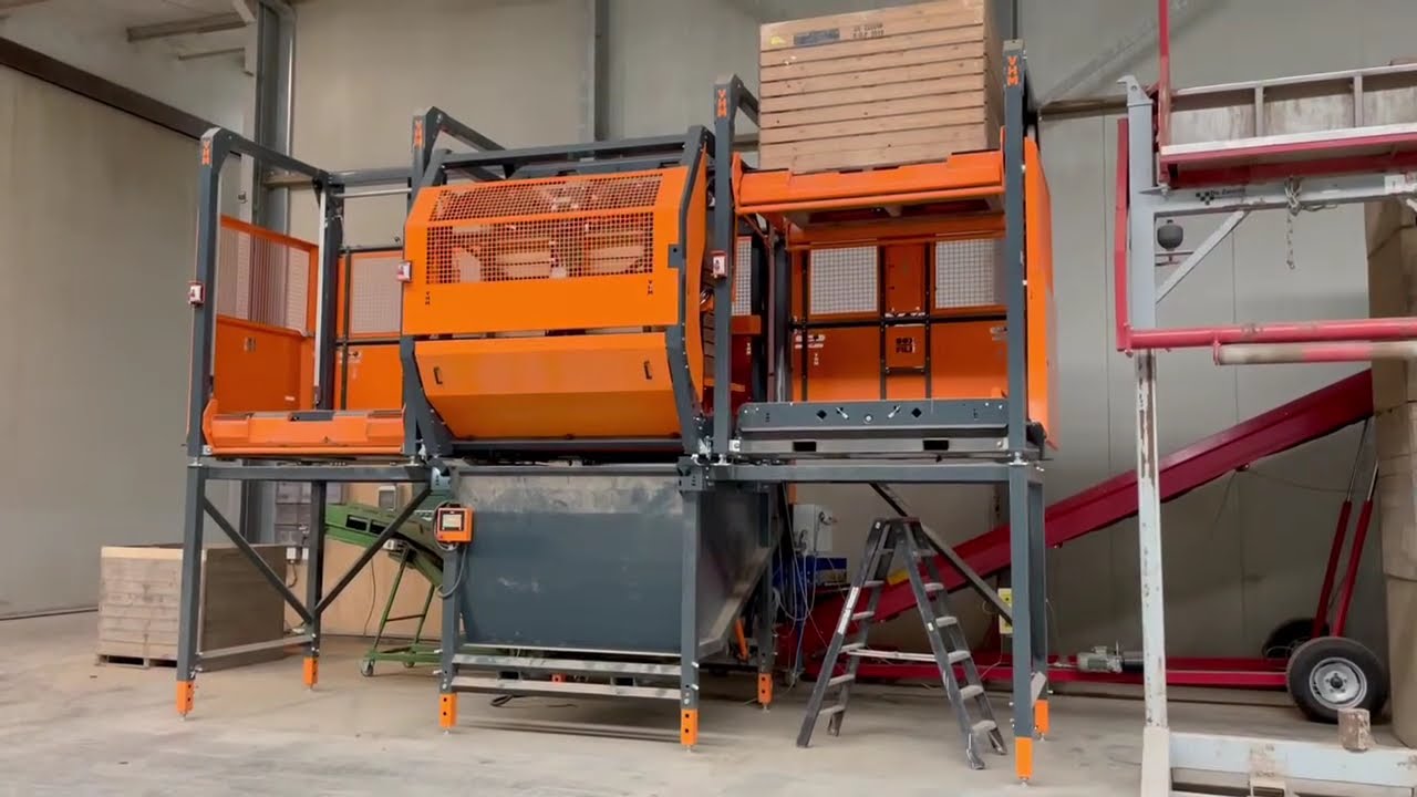Turning & Emptying Boxes Fully Automatic | VHM Machinery