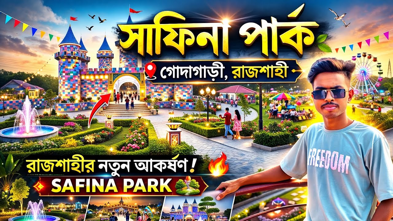 রাজশাহীর নতুন আকর্ষণ 😍 | সাফিনা পার্ক, গোদাগাড়ী ভ্রমণ Vlog