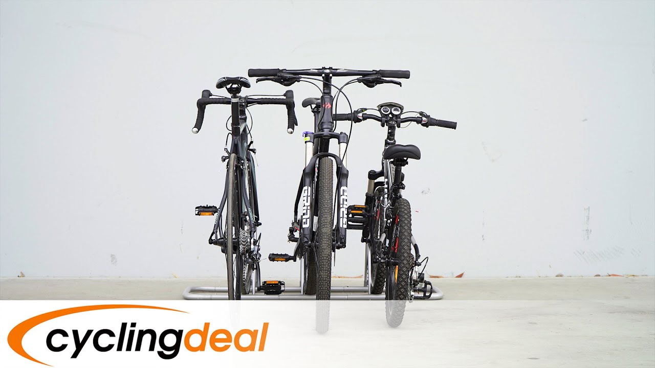 How to Use Cyclingdeal CB-618-3A 1 - 3 Bike Floor Parking Rack Storage Stand Bicycle