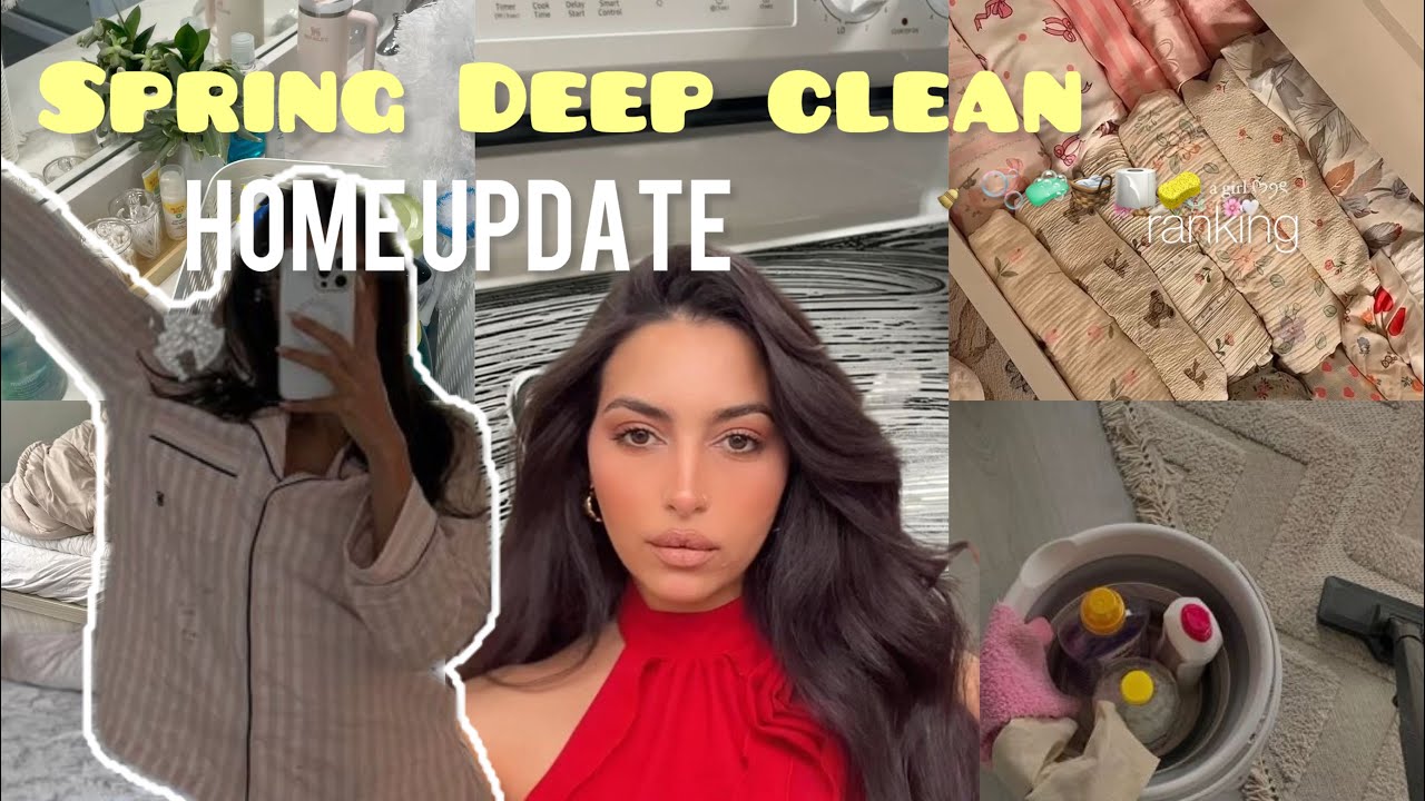 Spring deep clean 🧼 نهار ديل روينة و تمارا + جولة في داري 🥹🙏🏻