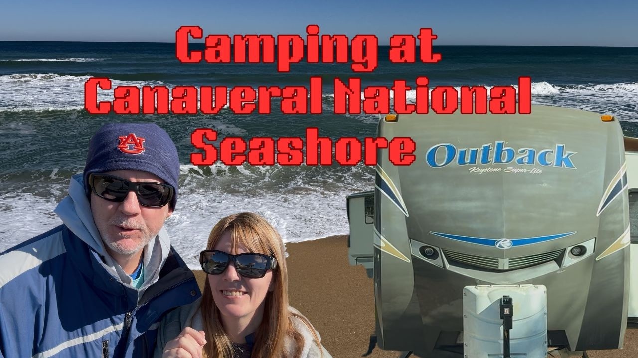 Hoping for warmer weather we went RV Camping near the Canaveral National Seashore. #rvcamping