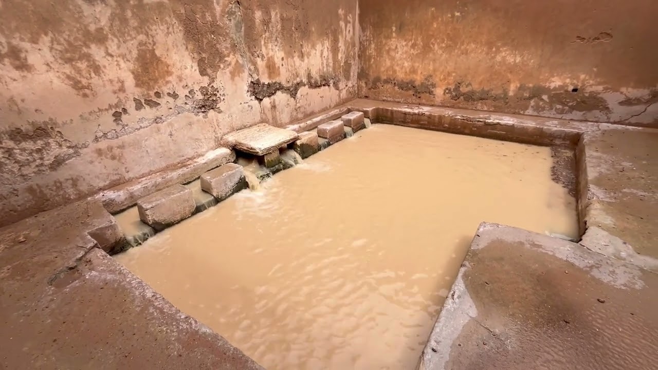 بعد الجفاف 🌴فجيج🌴بحلتها الجديدة بعد المطر💦💦🥰🥰💙💙وحمولة الوديان🌊