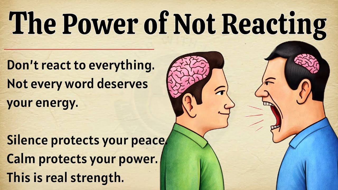 The Power of Not Reacting | Motivational Video | Graded Reader ✅ | Improve Your English Fluency 🎧