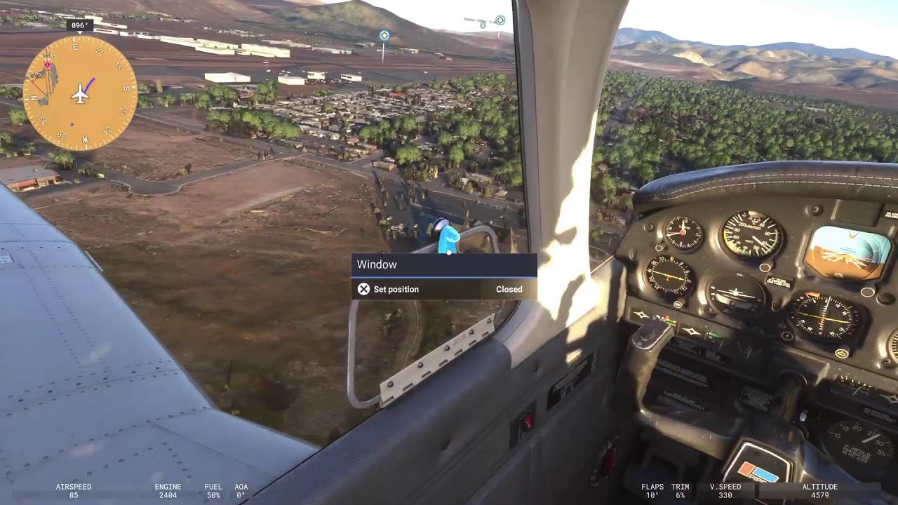 Playing Microsoft flight simulator