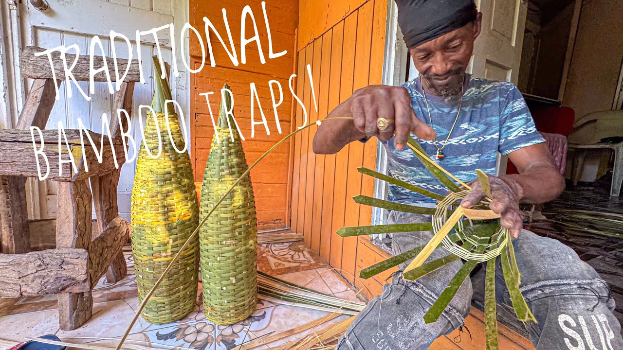 How To Make Homemade Bamboo Crayfish Traps | No Tools Needed