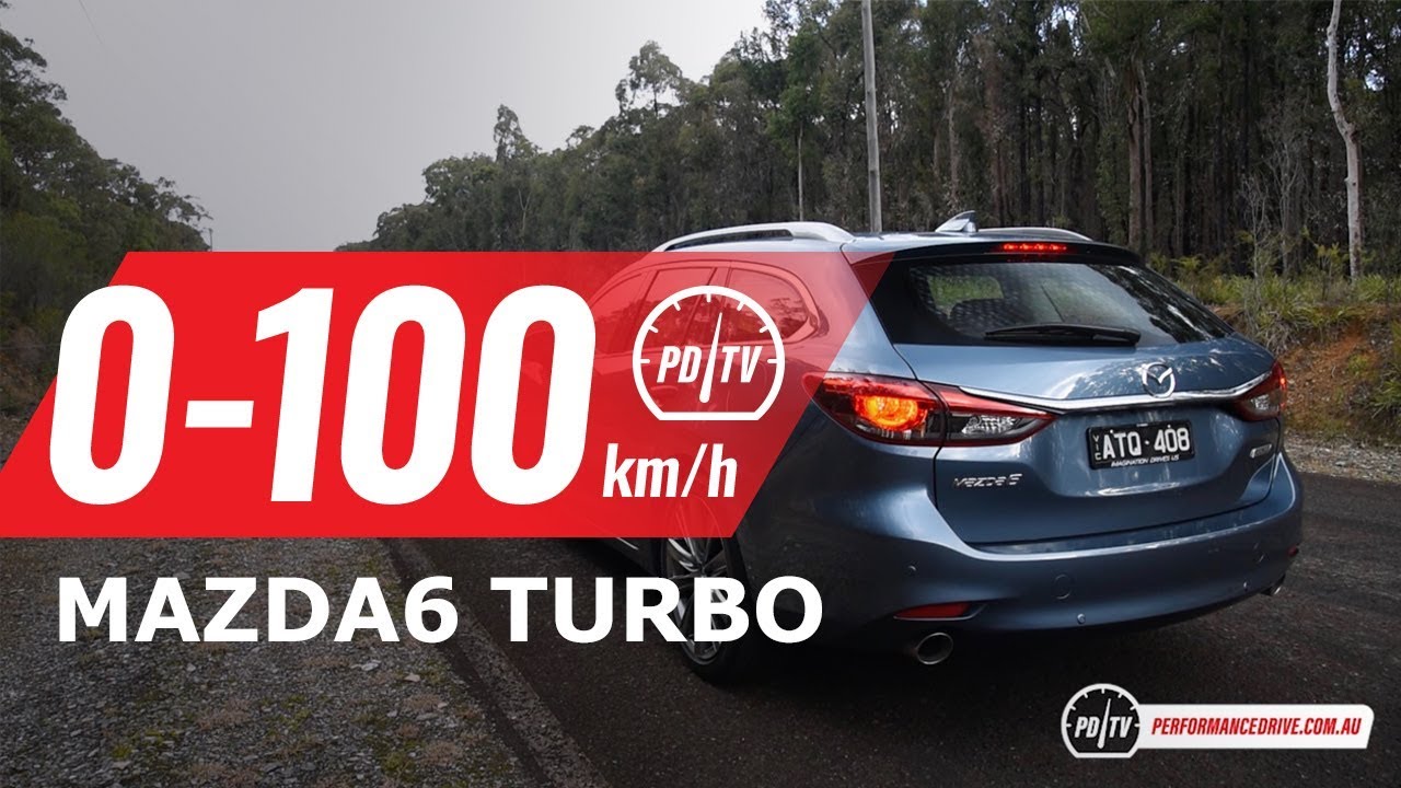 2018 Mazda6 Turbo 0-100km/h & engine sound