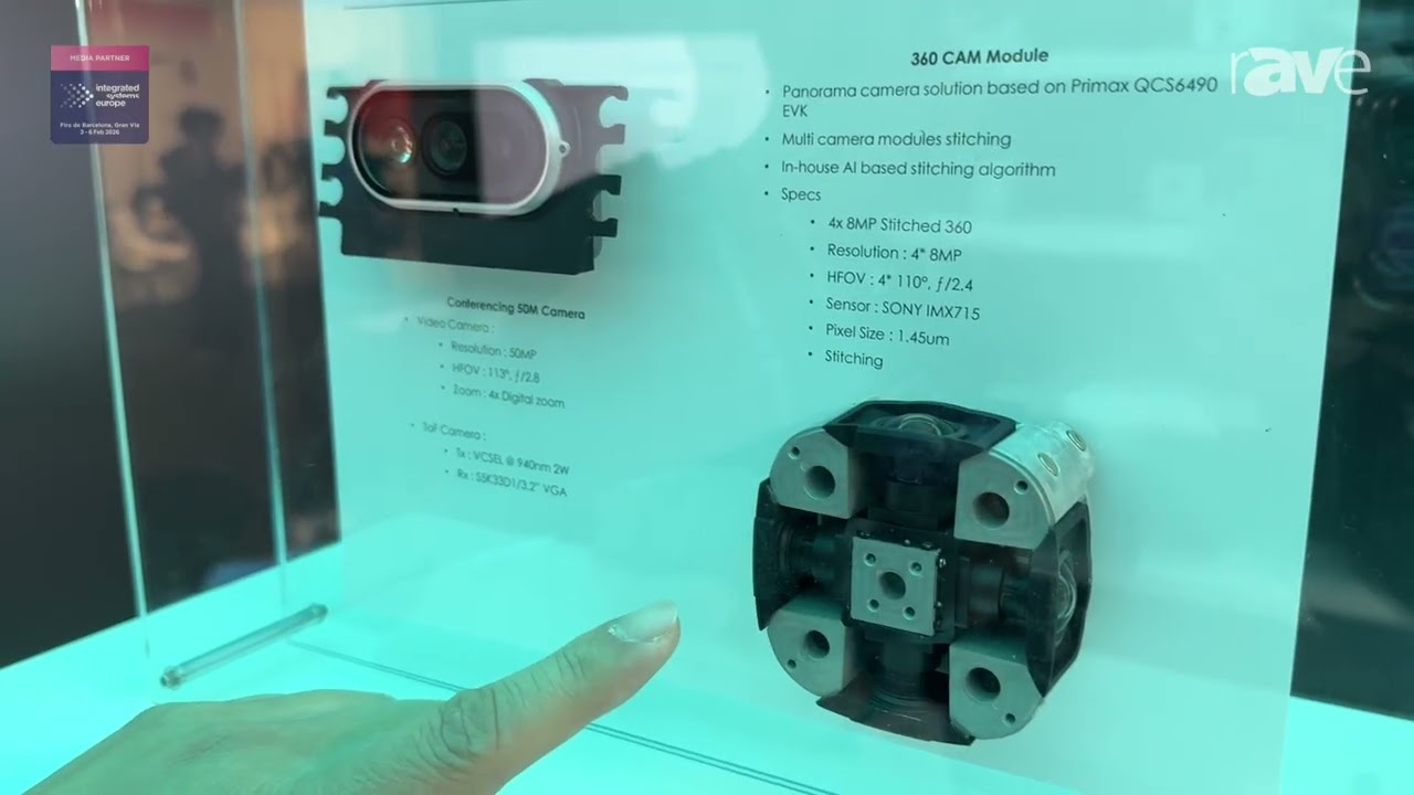 ISE 2026: Primax Electronics Ltd. Shows Its Camera Modules at the Peerless by Tymphany Booth