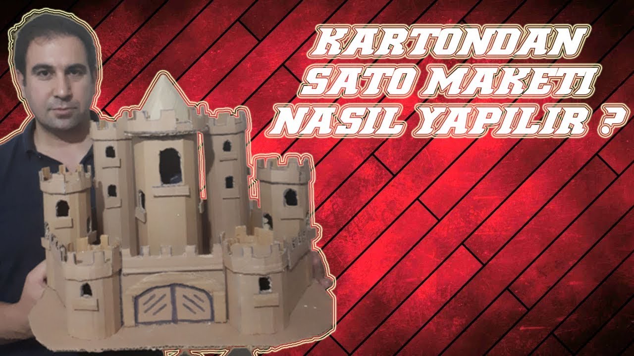 Şato Maketi (kale)kartondan Nasıl Yapılır? - Castle Model/Elmadağ/Hasanoğlan-Diy