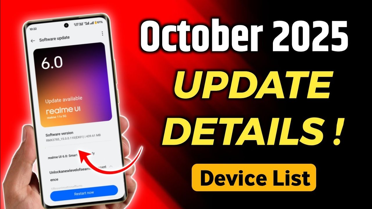 Did Your Realme Phone Get October 2025 Update? 📢 Full Details Here!